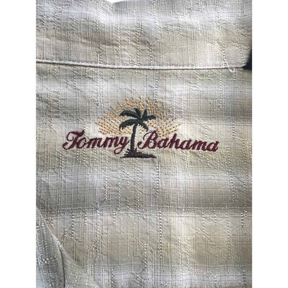 Tommy Bahama Silk Plaid Short Sleeve Button Up Shirt Men's XXL - Picture 4 of 11